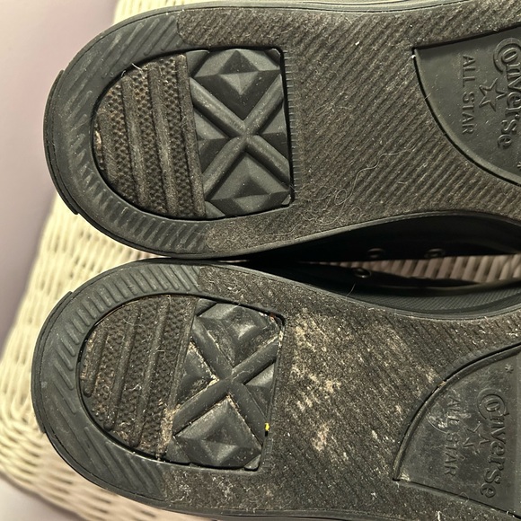 Converse Chuck Taylor All Star Hi Wordmark 2.0 Black High Top Sneakers - Picture 4 of 5